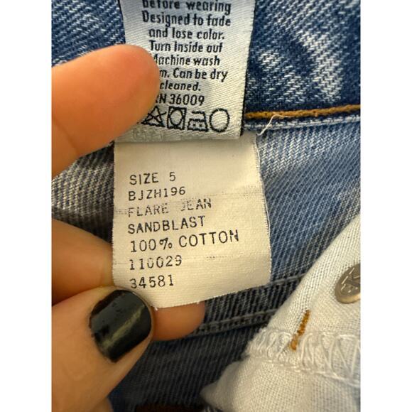 90s Vintage Calvin Klein Jean High Rise Cut-Off Shorts Size 5 - Picture 14 of 16